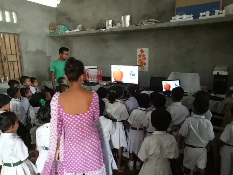 Smart class of LKG students